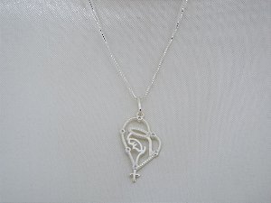 Colar Prata N. S. Aparecida Terço