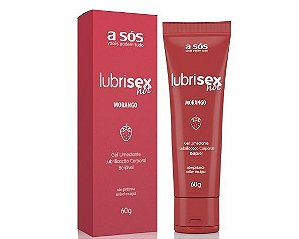 Gel Lubrificante Lubrisex Morango Hot - 60g