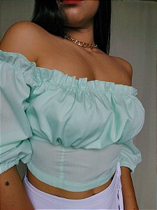 Cropped Mel verde