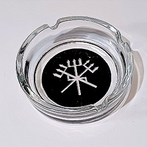 Cinzeiro De Vidro Redondo Personalizados Para Exu Epombagira