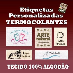 1 LOTE - Etiqueta Personalizada Termocolante