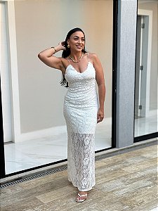 VESTIDO LONGO RENDA