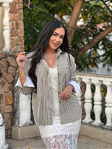 CAMISA MAXI LISTRADA