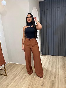 Calça pantalona Tenia