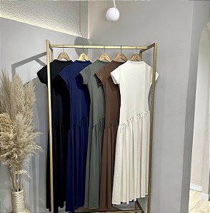 VESTIDO CORA MANGUINHA