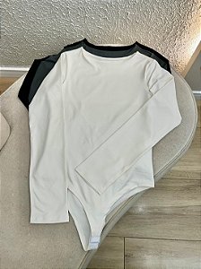 BODY MANGA LONGA EM POLIAMIDA