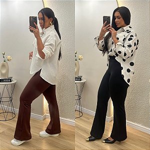 Calça Flare Flanelada
