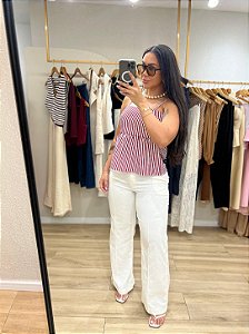 CALÇA RETA MULIM