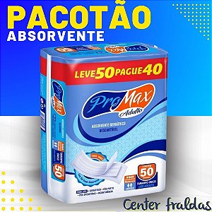 Absorvente Geriátrico Pro Max Descartável Adulto 50 Unidade