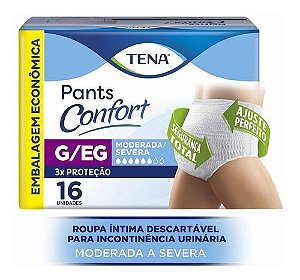 Fralda Calça Geriátrica Tena Pants Confort C/16 Und G/eg