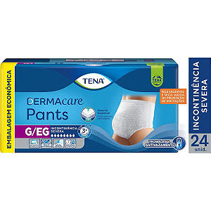 Fralda Calça Pacotão Tena Pants Dermacare G/EG 24 unidades