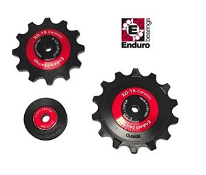 POLIA DE CÂMBIO ENDURO - XD-15 - SRAM EAGLE 12V - VERMELHO/PRETO - BKCJ-0500