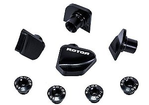 ROTOR COVERS PARA PEDIVELAS SHIMANO + COROAS ROTOR BCD110x4