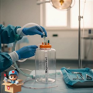 Sistema De Drenagem Torácica Mediastinal 2lts + Dreno Tórax