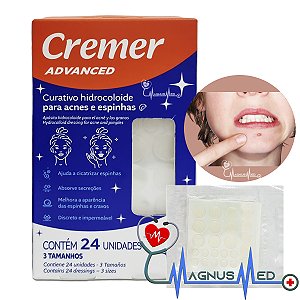 Curativo Hidrocolóide para Acne e Espinhas Advanced c/ 24 unidades - Cremer