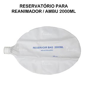Reservatório Para Ressuscitador Reanimador Pulmonar Adulto 2000ml Conexão 25mm