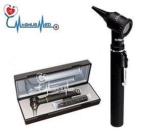 Otoscópio Ri-Mini XL 2,7V Preto com 10 Espéculos - Riester