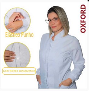 Jaleco Feminino Acentuado Gola Padre  Branco