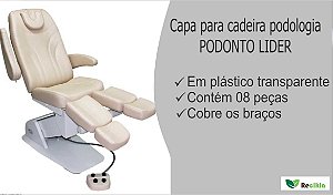 Capa para cadeira Podólogo em plástico transparente PodontoLider