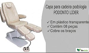 Capa para cadeira Podólogo em plástico transparente PodontoLider