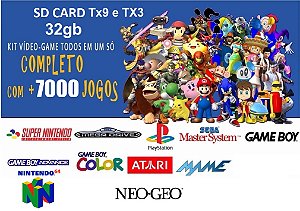 Micro SD 32gb 7000 jogos para TX3 ou TX9