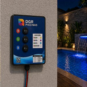 Módulo RGB Manual 12V para Iluminação de Piscinas