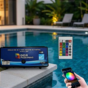 Módulo RGB Wi-Fi 200W para Piscinas – com Controle