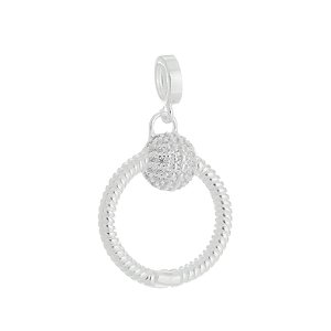 Berloque prata 925 para pulseira feminina life charms