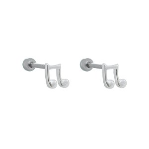 Piercing prata 925 piercing para orelha de prata tragus - helix - Flat - conch