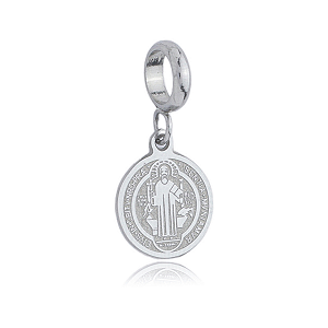 Berloque São Bento Em Aço Inox para pulseira santo não escurece original pingentes charms