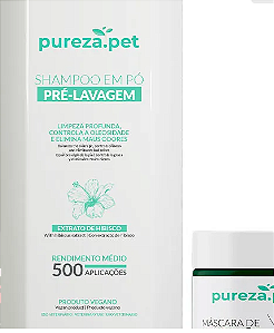 KIT - PET-SHAMPOO EM PÓ + MÁSCARA DE COLORAÇÃO - VERDE PURO