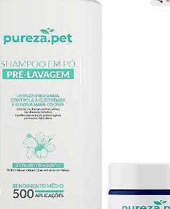 KIT - PET-SHAMPOO EM PÓ + MÁSCARA DE COLORAÇÃO - AZUL PURO