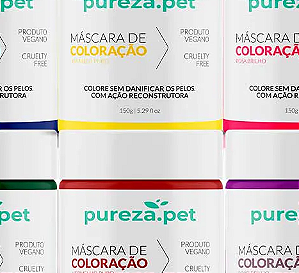 KIT PET-- 6- MÁSCARAS DE COLORAÇÃO