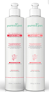 Pet Linha Fortalecedora Hipoalergênico Condicionador e Shampoo 300ml