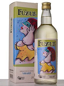 CACHAÇA FUZUÊ 750ML ARMAZENADA EM VIRARÓ(AMENDOIM) ORGÂNICA