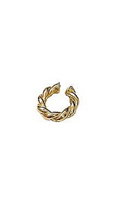 Piercing Fake Carol -  Tubo Torcido - Folheado A Ouro18k