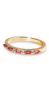 Anel Palito Rosa Pink Color- Banhado Em Ouro18k