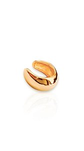 Piercing Fake Wide Oval - Folheado A Ouro18k