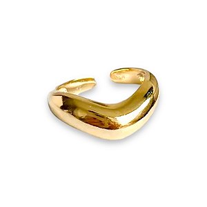 Anel  Abaulado York - Banhado Em Ouro18k