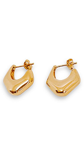 Brinco Argola  Lisboa Abadulada - Banhado Em Ouro18k