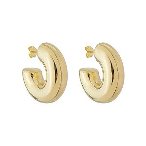 Brinco Argola Drop - Banhado Em Ouro18k