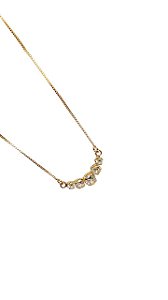 Colar Gale Zircônias - Banhado Em Ouro18k