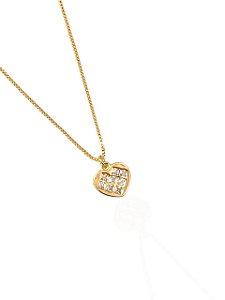 Colar Lice Coração - Banhado Em Ouro18k