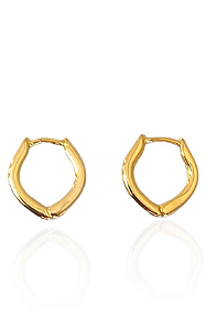Brinco  Argola Zury - Banhado Em Ouro18k