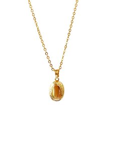Relicário Memorize Mini Oval- Banhado Em Ouro18k