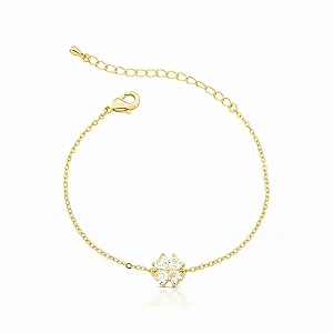 Pulseira Trevo - Banhada no Ouro18k