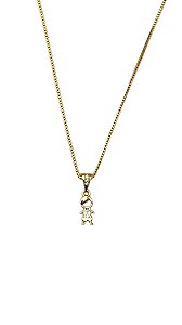 Colar Filhos Menino - Banhado no Ouro18k