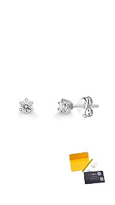 BRINCO PONTO DE LUZ- MOISSANITE 3.8 0.5CT