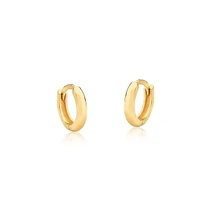 Brinco Argolinha Click Mini - Banhado A Ouro18k