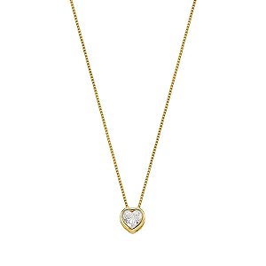 Colar Coração - Banhado Em Ouro18k